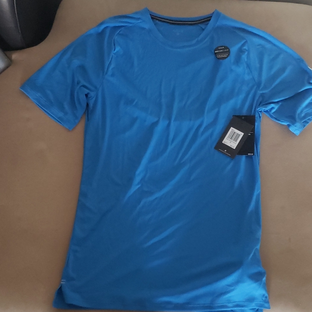 Nike Hurley Dri-Fit Men Short Sleeve Blue Large & Small Shirt